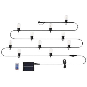   Neo Tools Kerti fényfűzér, napelemes, 6,5m, 10db led, távirányító