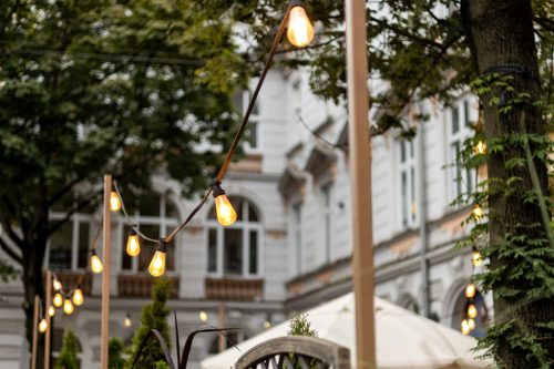 Neo Tools Kerti fényfűzér, napelemes, 6,5m, 10db led, távirányító