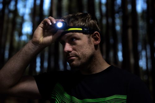 Neo Tools Fejlámpa, XPG+COB led, 400lm fényerő, ABS és gumi pánt, beépített akku, töltéskijelző