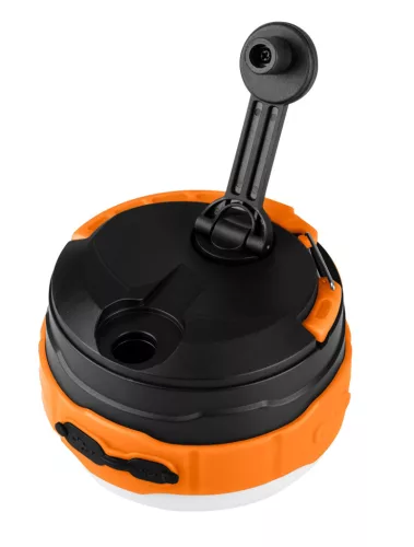 Neo Tools Akkus 3az1-ben Kempinglámpa/zseblámpa/powerbank, 500lm, 3,7V/2000mAh, USB és kézi tekerődinamós töltés