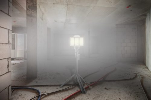 Neo Tools Reflektor, állványos, akkumulátoros, 5000lm fényerő + töltő