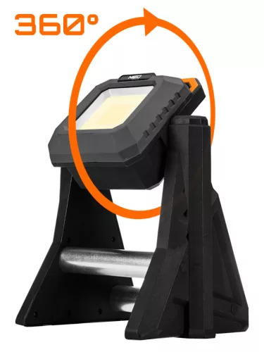 Neo Tools Reflektor, akkus, álló, teleszkópos lábbal, 3000lum