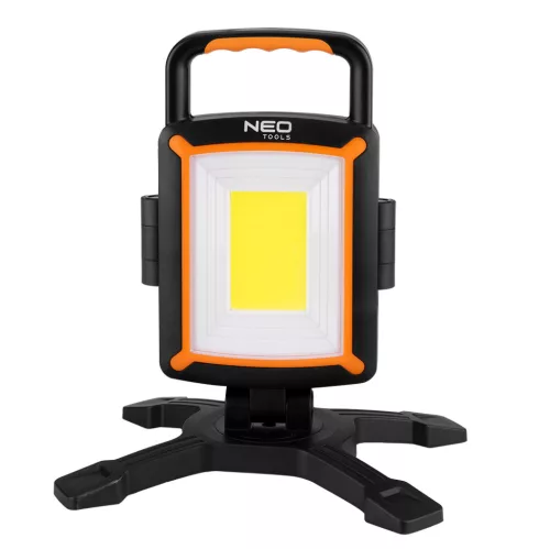 Neo Tools Reflektor, akkus, talpas, 3részes fejjel, 2000lum