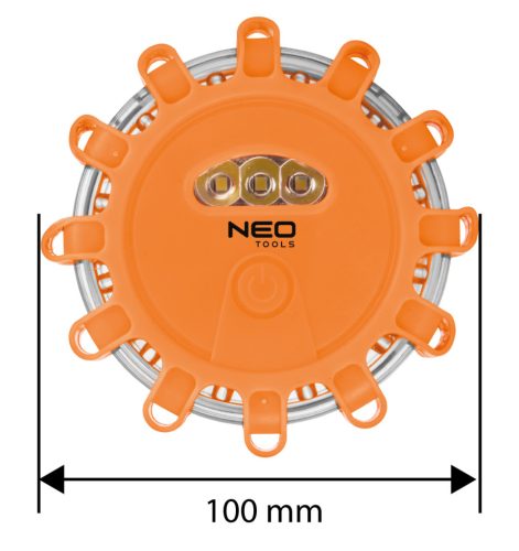 Neo Tools Elakadásjelző lámpa, 12+3 LED, 5 világítási funkció