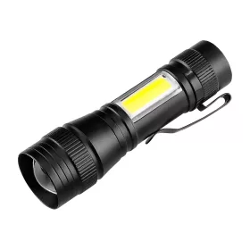   Neo Tools Zseblámpa, tölthető, XPE+COB LED, 220lum max. fényerő, 300mAh akku