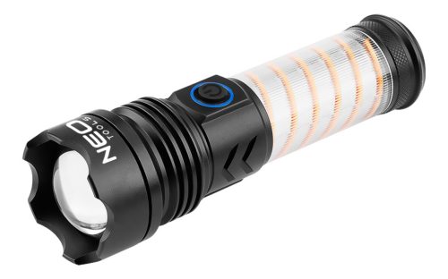 Neo Tools Kempinglámpa 2 funkciós, 470 lm, 1200 mAh akku, USB-C töltővezeték