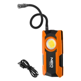   Neo Tools Műhelylámpa, akkus, fexibilis szárral, 1500/100lm, állítható színhőmérséklet