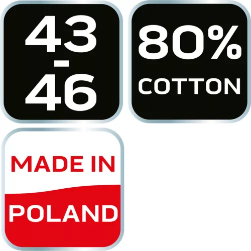 Neo Tools Munkazokni, 80% pamut, szerszám mintás 43-46, narancs/fekete