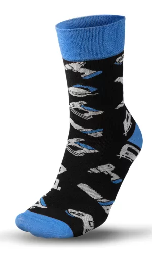 Graphite Munkazokni, 80% pamut, szerszám mintás 39-42, kék/fekete