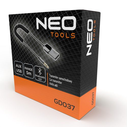Neo Tools Autós USB-Aux átalakító kábel, 1m hosszúság, 5m hatótáv