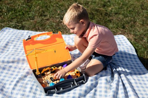 Neo Tools Játékszett építőipari gépekkel, kofferben