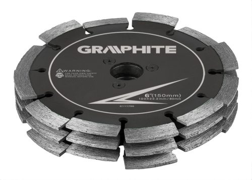 Graphite Gyémánttárcsa a Graphite 59G371 három tárcsás falhoronymaróhoz 150mm