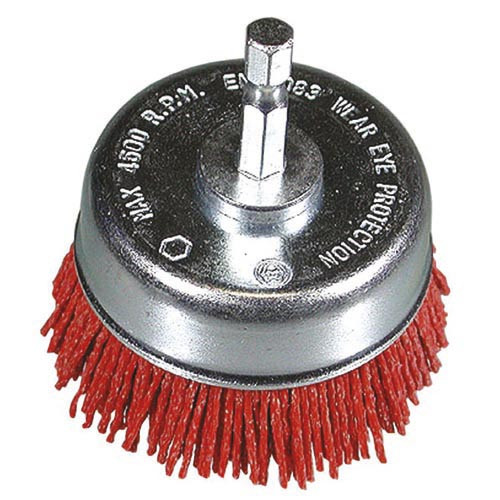 Hikoki száras fazékkefe hatszög 1/4"x75 durva