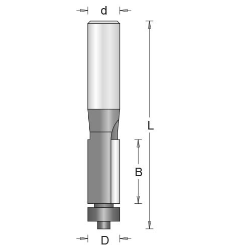 Hikoki marófej 6x12,7X25,4/63 élszint maró golyóscsapággyal
