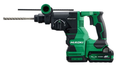 Hikoki DH1826DC-WUZ (DH1826DCWUZ) Akkus fúrókalapács, gyorstokmány, porelszívó adapterrel Hitboxban SDS-Plus (18V) akkuval, töltővel