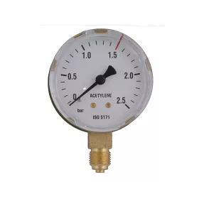 Manométer acetilén 2.5/1.5 bar 63mm