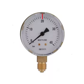 Manométer acetilén 40/20 bar 63mm