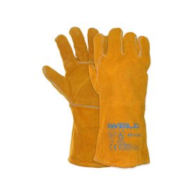   Hegesztő védőkesztyű, bélelt, KEVLAR 14" (WEGK-1410-YL)
