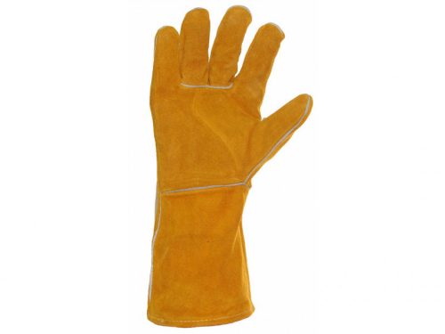 Hegesztő védőkesztyű, bélelt, KEVLAR 14" (WEGK-1410-YL)