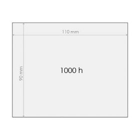 Védőplexi 1000 órás 90x110mm