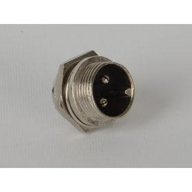 2 pólusú vezérlőkábel csatlakozó aljzat (ezüst)