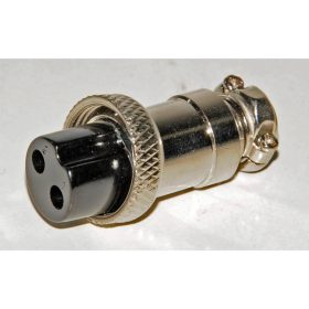 2 pólusú vezérlőkábel csatlakozó dugó (ezüst)