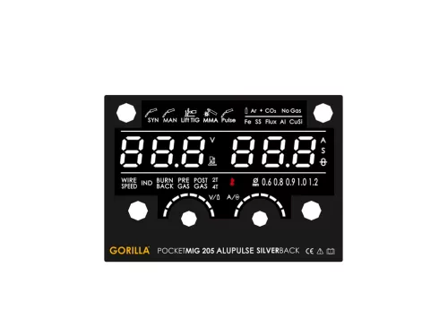 IWELD GORILLA POCKETMIG 205 ALUPULSE SILVERBACK hegesztő inverter