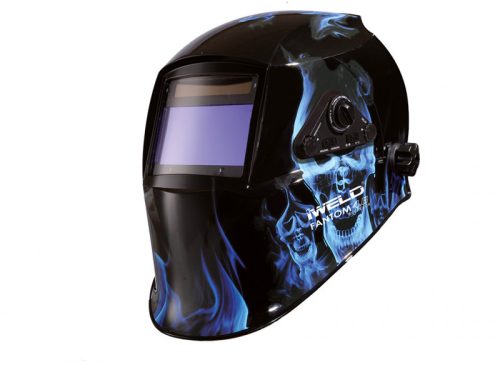 IWELD FANTOM 4.6 Automata hegesztő fejpajzs (kék-koponya)