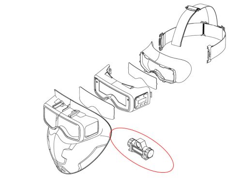 IWELD SCUBADOO LCD hegesztő maszkhoz munkalámpa