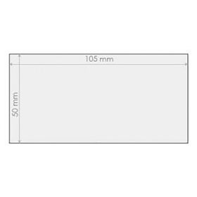 Védőüveg 50x100mm