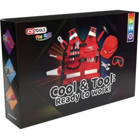   KS Tools Szerszámkészlet gyerekeknek, szerszám+mellény 9 részes
