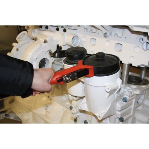 KS Tools Olajszűrő leszedő fogó, gumi szíjas 160 mm átméro