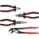 KS Tools Fogó készlet, ERGOTORQUE 4 részes, kétkomponensű müa.nyél
