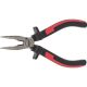 KS Tools Félkerekcsőrű fogó hajlított, kétkomponensű nyél 165 mm, 45°-os, vágóéllel