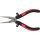 KS Tools Félkerekcsőrű ( rádiós ) fogó, kétkomponensű nyél 160 mm, vágóéllel