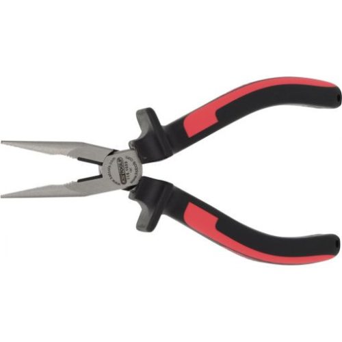 KS Tools Félkerekcsőrű ( rádiós ) fogó, kétkomponensű nyél 160 mm, vágóéllel