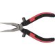 KS Tools Félkerekcsőrű ( rádiós ) fogó, kétkomponensű nyél 160 mm, vágóéllel