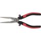 KS Tools Félkerekcsőrű ( rádiós ) fogó, kétkomponensű nyél 200 mm, vágóéllel
