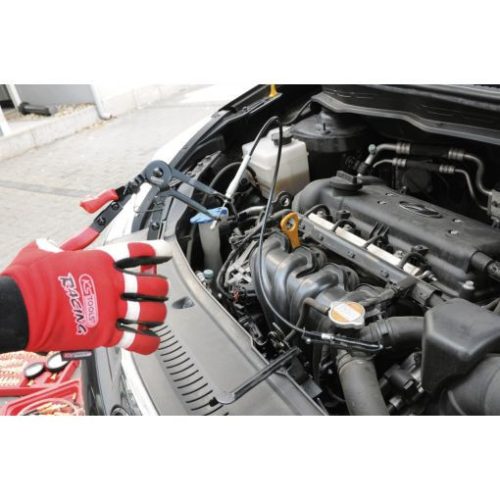 KS Tools Tömlőbilincs fogó, bovden huzallal (650mm) 200 mm ( önfeszítő Tömlőbilincsekhez)