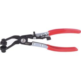   KS Tools Tömlőbilincs fogó, hajlított, reteszelhető 220 mm, 45°, 0-65 mm, (rugószalag bilincsekhez)