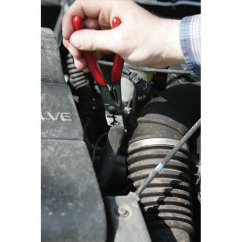 KS Tools Tömlőbilincs fogó, rugós 180 mm  45°  0-38mm (Clic, Clic-R és Cobra b.)