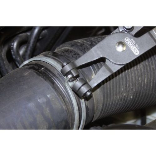 KS Tools Tömlőbilincs fogó, reteszelhető 220 mm 0-45 mm (rugószalag bilincsekhez)
