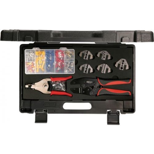 KS Tools Áttételes krimpelo fogó készlet+ huzalcsupaszító 0,5-10 mm2 115.1415 0,5-6,0mm2 szig.saruhoz 115.1416 0,5-10mm2 nem szig. saruhoz