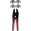 KS Tools Áttételes krimpelo fogó készlet 4 betéttel  RJ22/RJ11/RJ12/RJ45/ 2,5-10 mm2