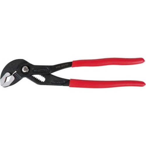 KS Tools Autóvízpumpa fogó, nyomógomb állítású, PVC nyél 175 mm, 11 fokozatú állítási lehetoség