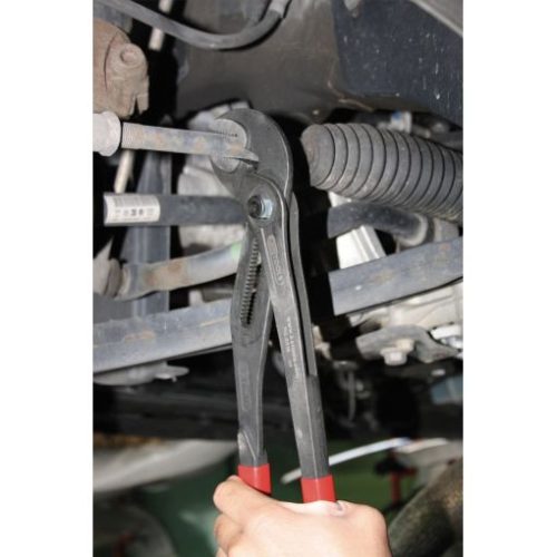 KS Tools Autóvízpumpa fogó, nyomógomb állítású, PVC nyél 175 mm, 11 fokozatú állítási lehetoség