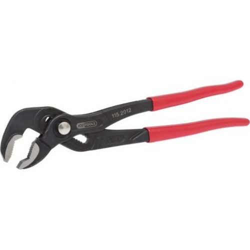 KS Tools Autóvízpumpa fogó, nyomógomb állítású, PVC nyél 300 mm, 11 fokozatú állítási lehetoség