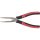 KS Tools Félkerekcsőrű fogó hajlított,kétk. nyél, SlimPOW 210 mm, 40°-os, vágóéllel