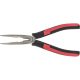 KS Tools Félkerekcsőrű fogó hajlított,kétk. nyél, SlimPOW 210 mm, 40°-os, vágóéllel