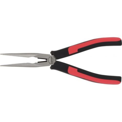 KS Tools Félkerekcsőrű fogó, kétk. nyél, SlimPOWER 210 mm, vágóéllel
